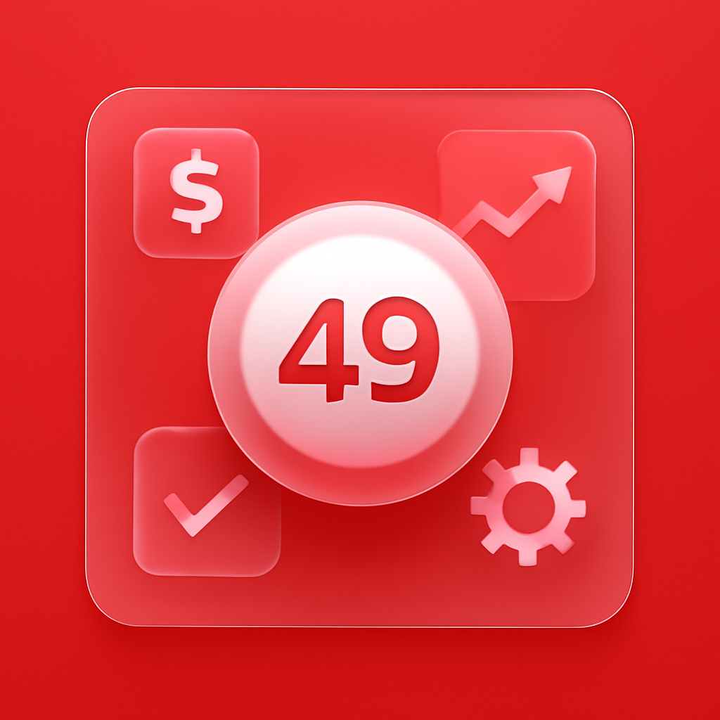 Illustration detailing troubleshooting steps for 49 Lottery login issues.