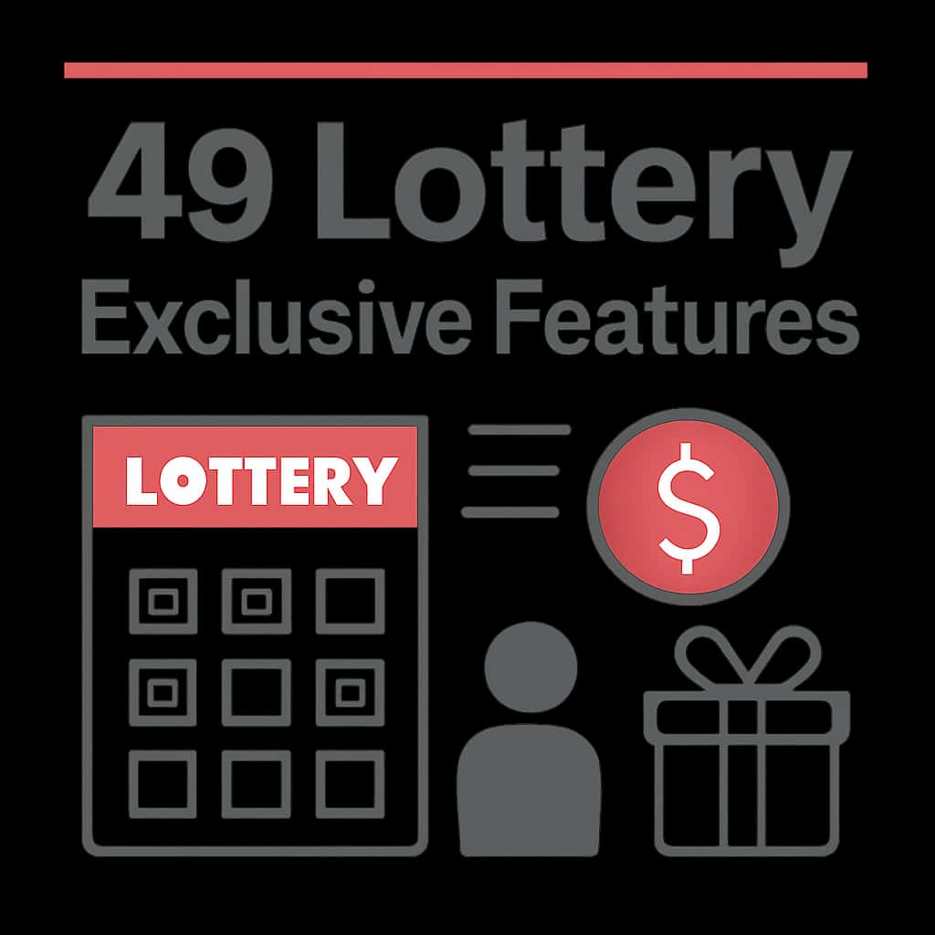 An educational diagram about 49 Lottery Exclusive Features.