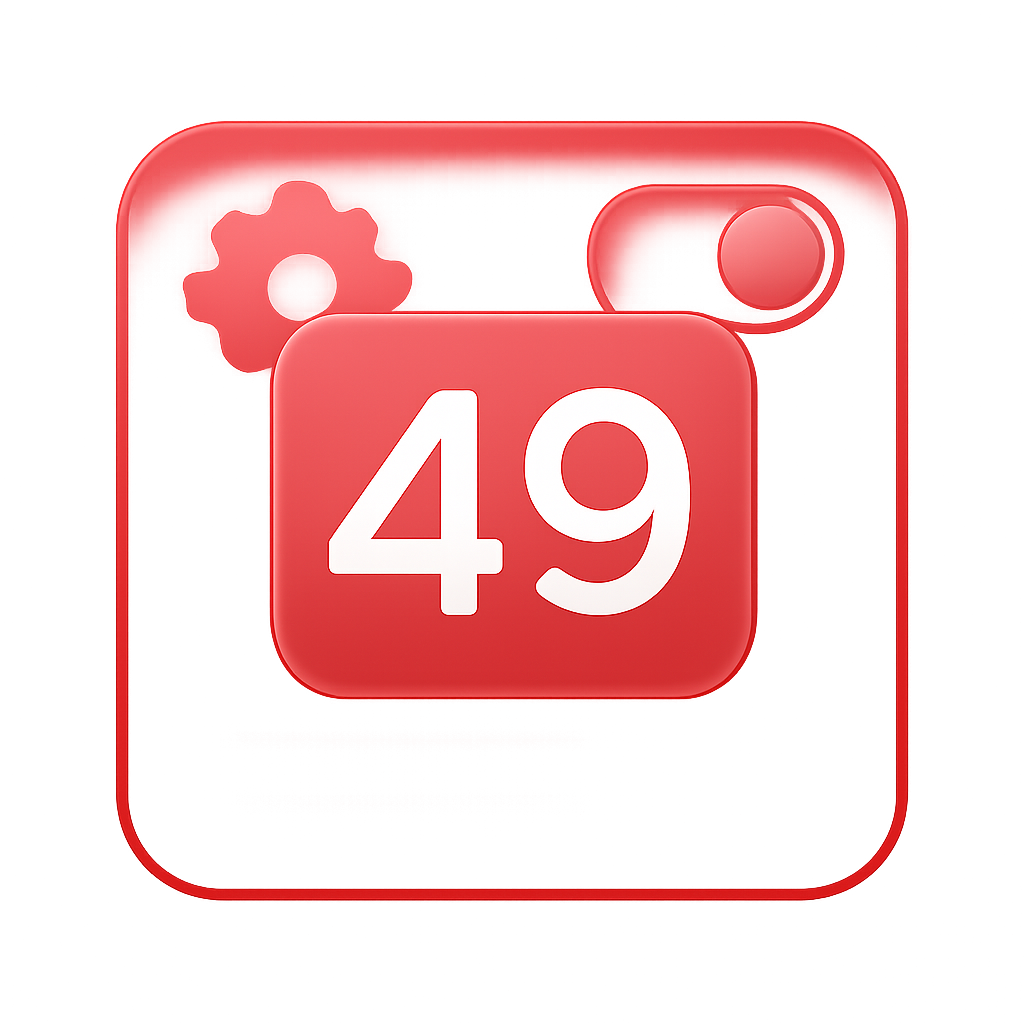 Icon representing the guide for fixing 49 Lottery login problems.
