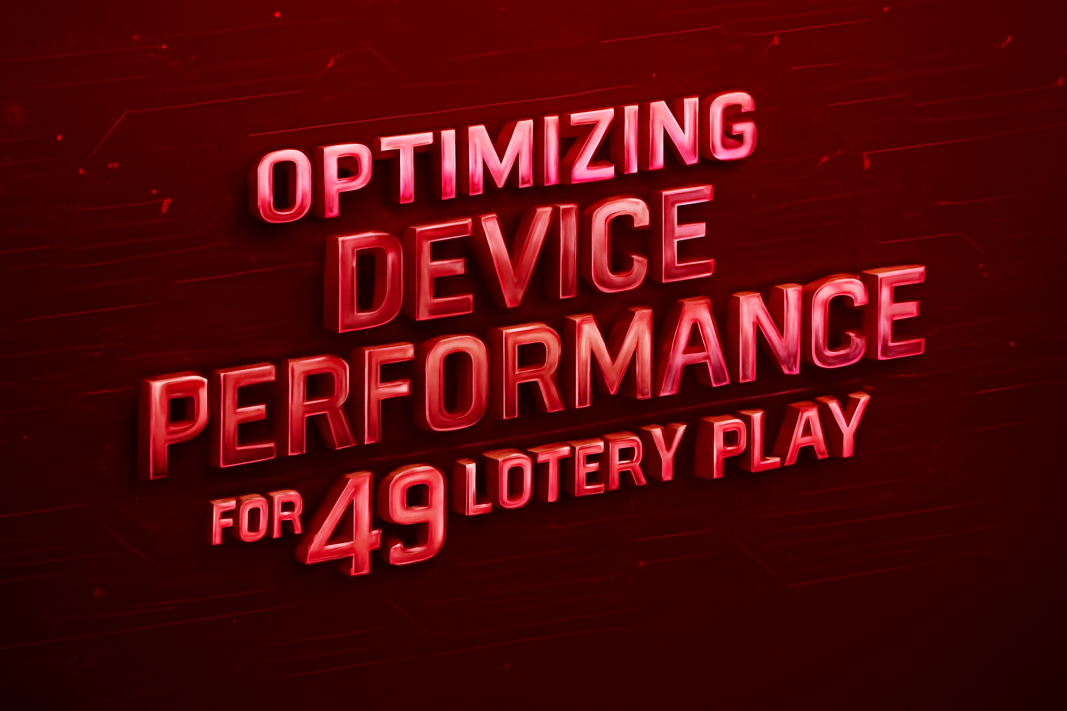 An informational scene depicting support for the 49 Lottery with clear text.