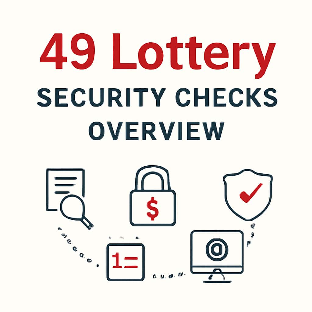 Illustration detailing 49 Lottery Security Checks.
