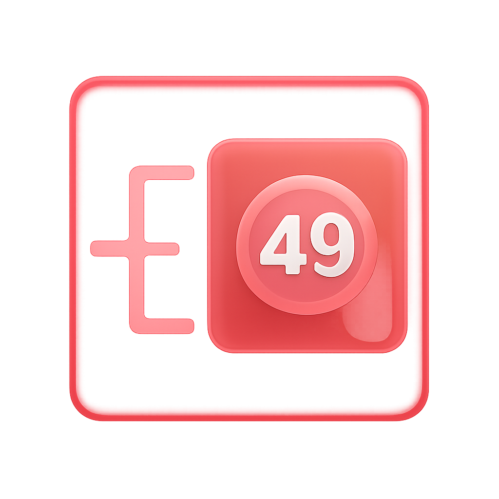 Icon illustrating 49 Lottery FAQs.