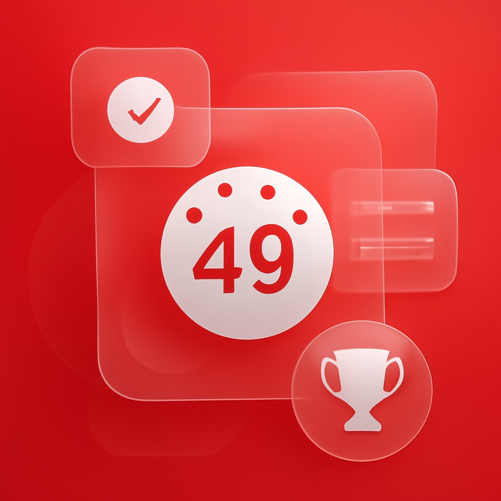 An educational diagram illustrating the steps in the 49 Lottery Account Recovery Process.