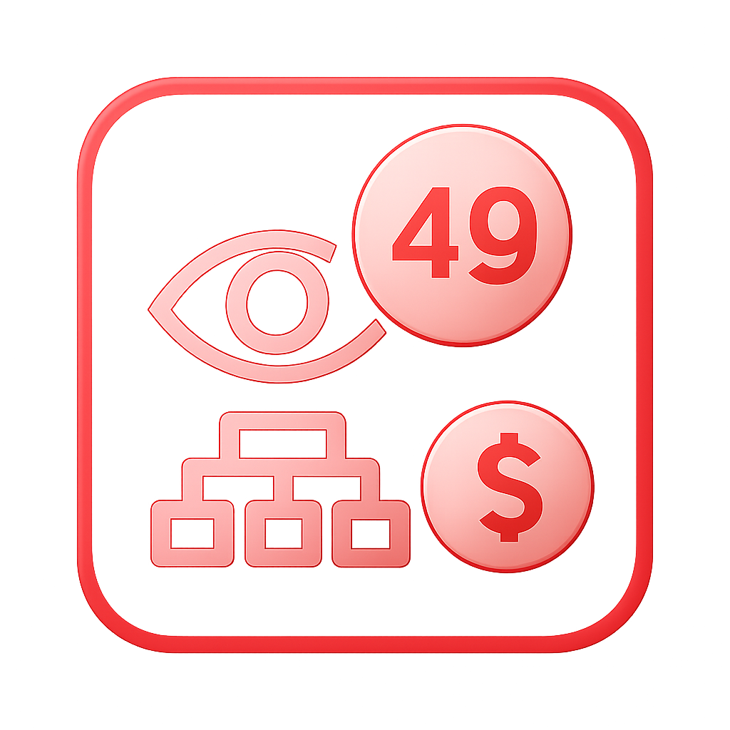 A badge symbolizing assistance for the 49 Lottery Account Recovery Process.