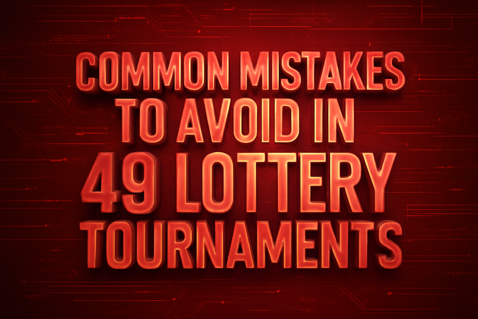 Informational scene illustrating the User Guide for 49 Lottery with the main title displayed.