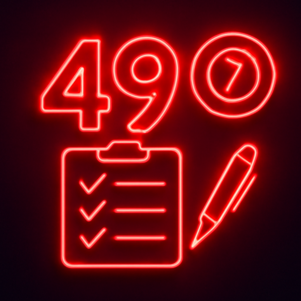 Icon representing the guide for fixing 49 Lottery login problems.