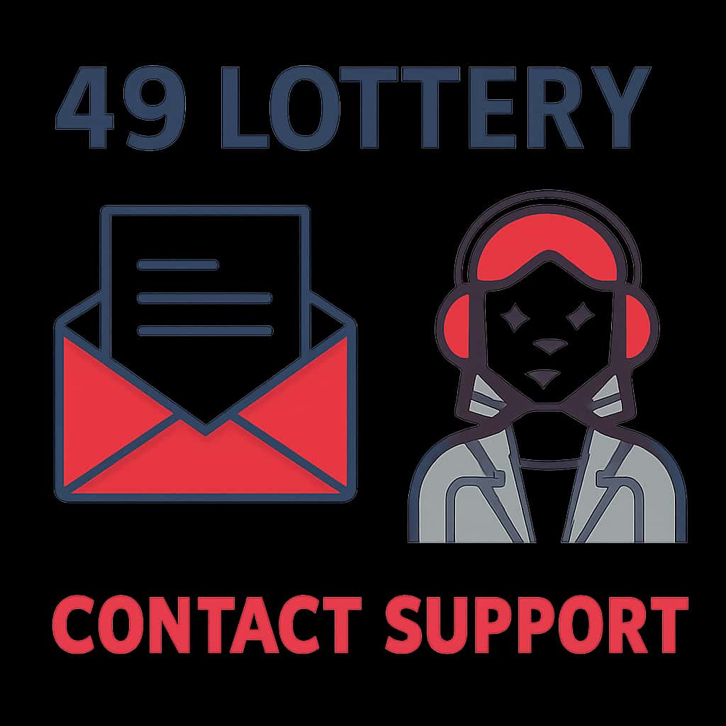 An educational diagram illustrating 49 Lottery support.