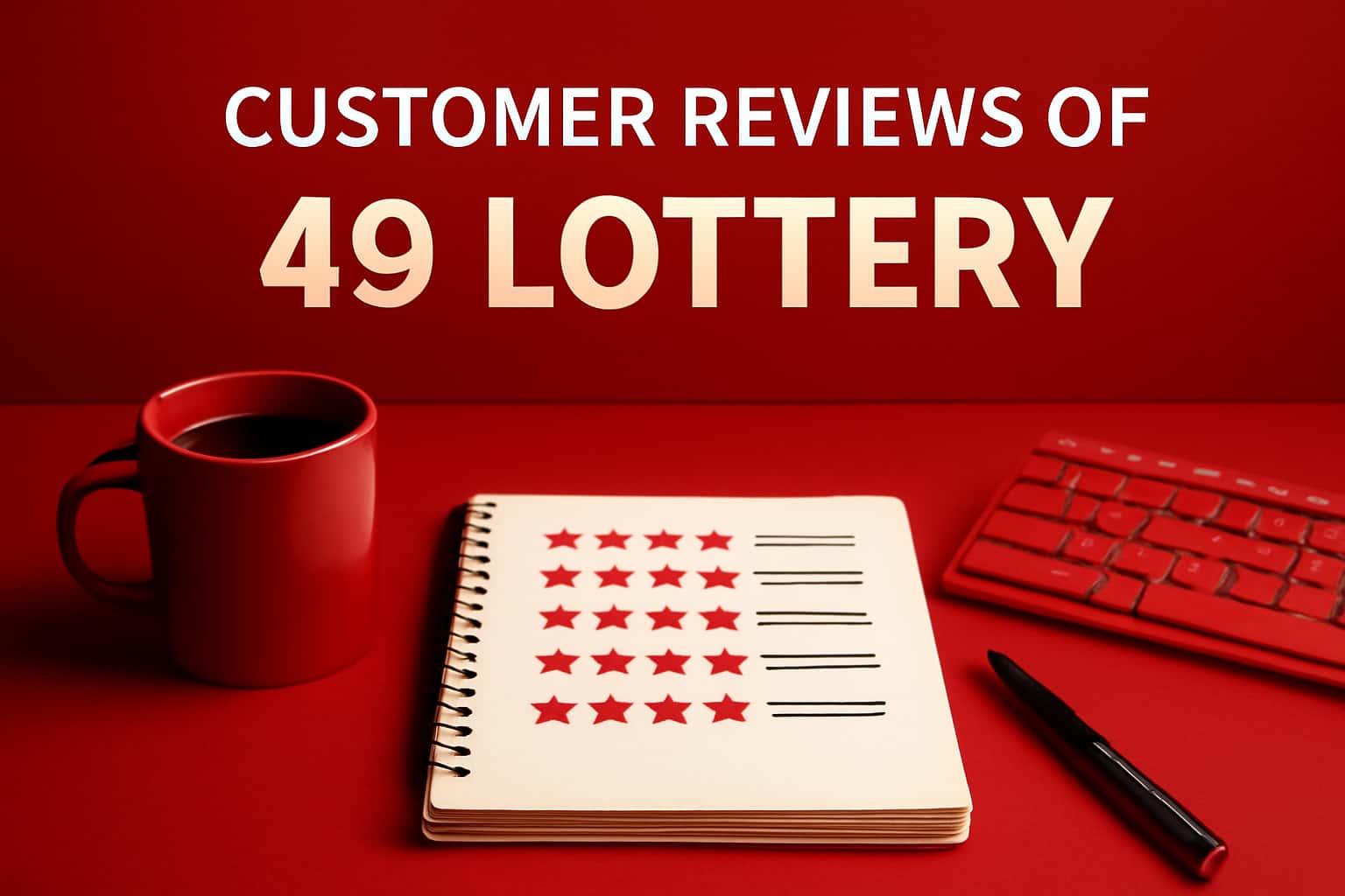 An informative scene depicting user reviews of the 49 Lottery platform.