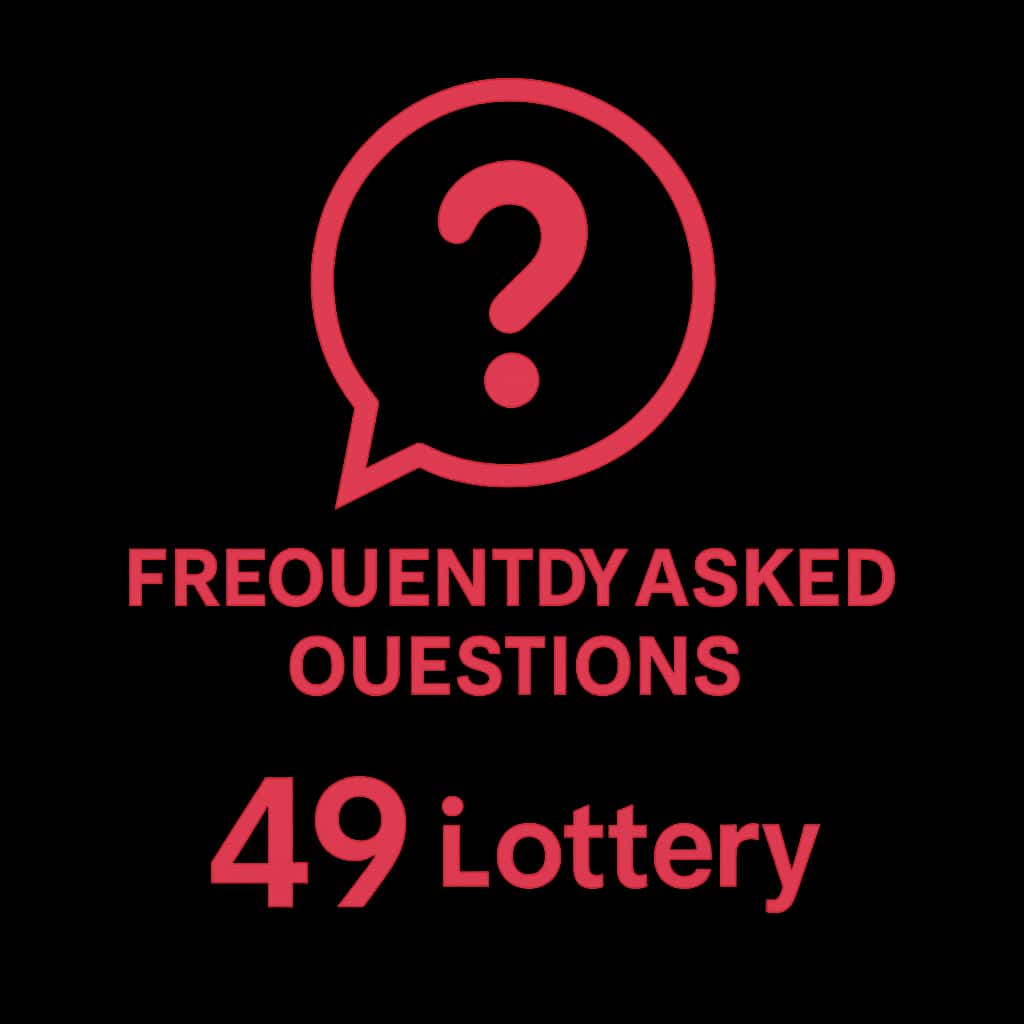 Icon illustrating 49 Lottery FAQs.