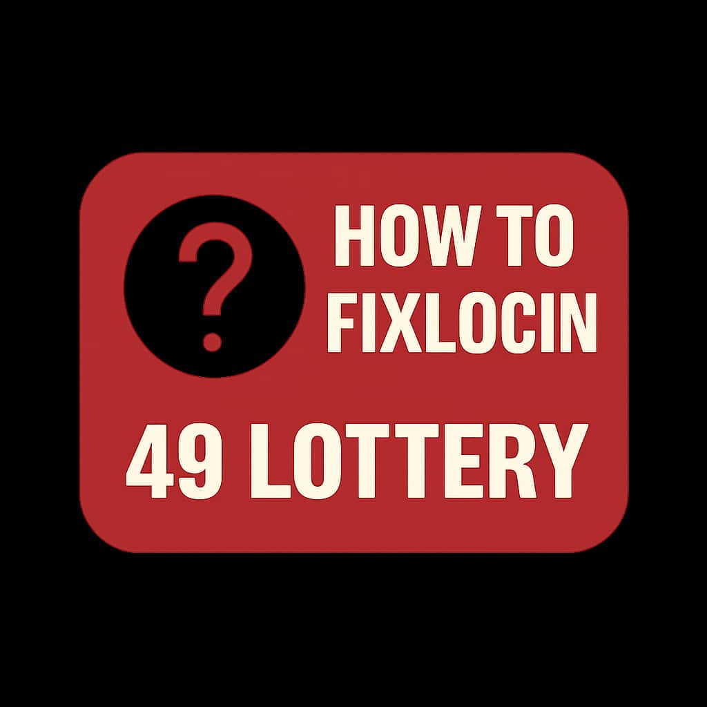 Icon representing the guide for fixing 49 Lottery login problems.